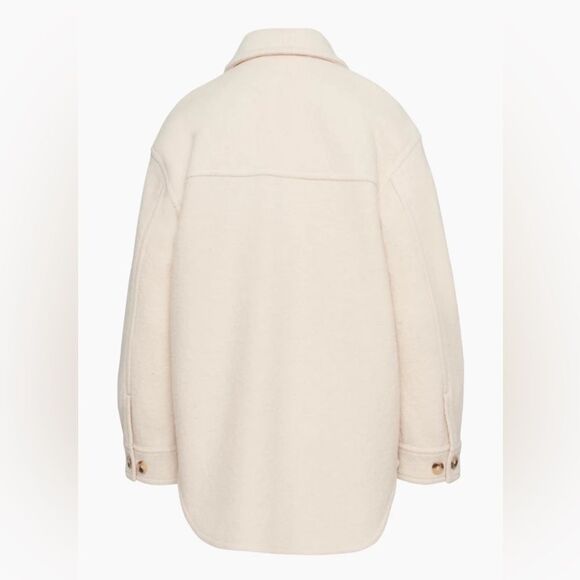 NWOT Aritzia Wilfred Free Ganna Shacket in Heather Bone - Picture 10 of 13